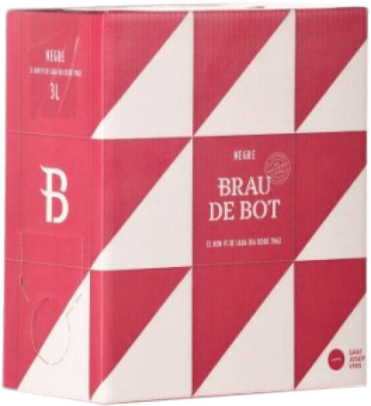 14,95 € Free Shipping | Red sparkling Sant Josep Brau de Bot D.O. Catalunya Bag in Box 3 L