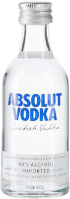 26,95 € | 12 Einheiten Box Wodka Absolut Cristal Schweden Miniaturflasche 5 cl