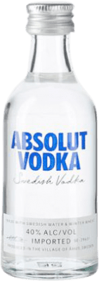 26,95 € | 12 Einheiten Box Wodka Absolut Schweden Miniaturflasche 5 cl Glas