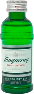 Gin 12 Einheiten Box Tanqueray Pet Miniaturflasche 5 cl