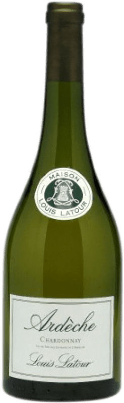 Free Shipping | White wine Louis Latour Ardèche France Chardonnay Half Bottle 37 cl