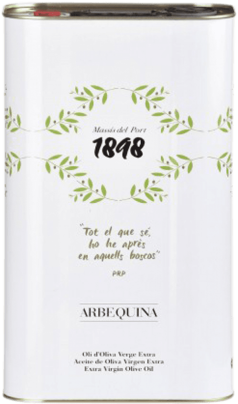 83,95 € Бесплатная доставка | Оливковое масло Sant Josep Massís del Port 1898 D.O. Terra Alta Большая банка 5 L