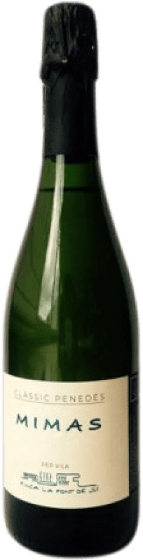 Free Shipping | White sparkling La Font de Jui Mimas Extra Brut D.O. Penedès Catalonia Spain Chardonnay 75 cl