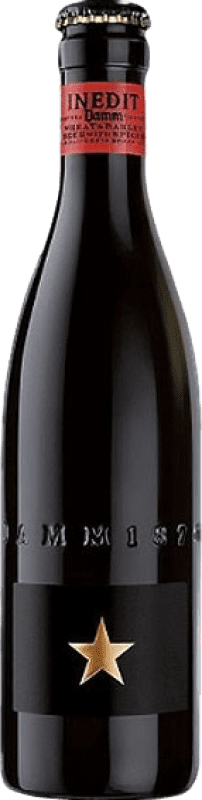 13,95 € Бесплатная доставка | Коробка из 6 единиц Пиво Estrella Damm Inedit D.O. Catalunya треть литровая бутылка 33 cl