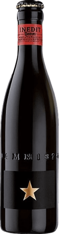 13,95 € Envio grátis | Caixa de 6 unidades Cerveja Estrella Damm Inedit Garrafinha Terço 33 cl