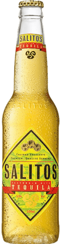 Бесплатная доставка | Коробка из 6 единиц Пиво Salitos Франция Бутылка на треть 33 cl Tequila — Текила