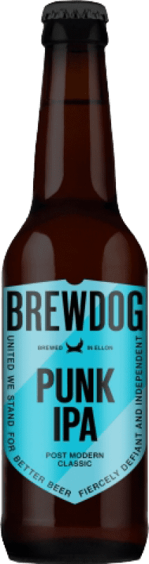 Free Shipping | 6 units box Beer BrewDog Ipa United Kingdom One-Third Bottle 33 cl