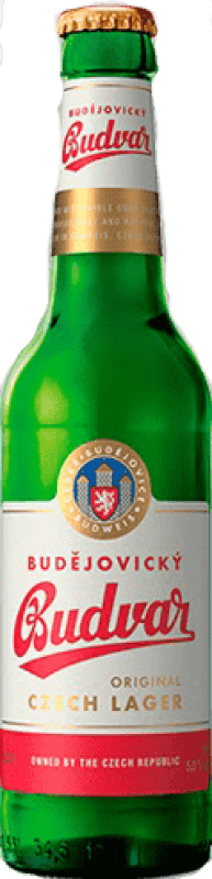 6,95 € Бесплатная доставка | Коробка из 6 единиц Пиво BrewDog Budvar Budějovický треть литровая бутылка 33 cl