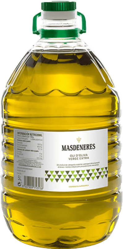 109,95 € Бесплатная доставка | Оливковое масло Garriguella Masdeneres Графин 5 L