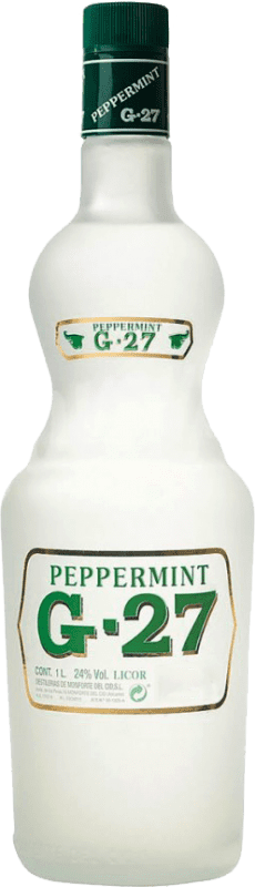 Envio grátis | Licores Salas G-27 Peppermint Blanco Espanha Garrafa Especial 1,5 L