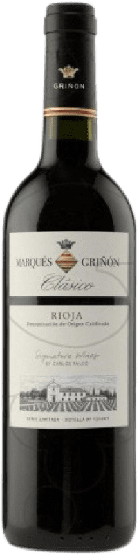 9,95 € Kostenloser Versand | Rotwein Marqués de Griñón Clásico Alterung D.O.Ca. Rioja