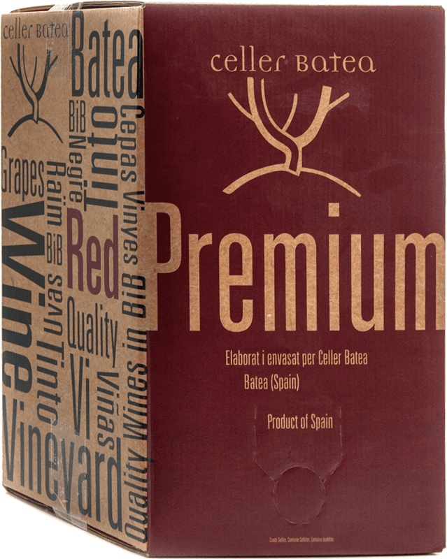 12,95 € 送料無料 | 赤ワイン Celler de Batea 若い バッグ・イン・ボックス 3 L
