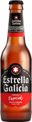 Бесплатная доставка | Пиво Estrella Galicia Особый Испания Бутылка на треть 33 cl