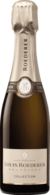 Бесплатная доставка | Белое игристое Louis Roederer Collection брют Гранд Резерв A.O.C. Champagne шампанское Франция Pinot Black, Chardonnay, Pinot Meunier Половина бутылки 37 cl