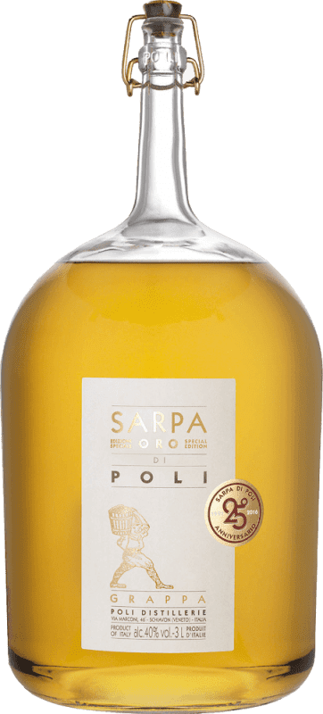 Free Shipping | Grappa Poli Sarpa Italy Special Bottle 3 L