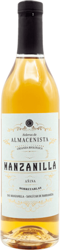 Free Shipping | Fortified wine Callejuela Almacenista Añina D.O. Manzanilla-Sanlúcar de Barrameda Andalusia Spain Medium Bottle 50 cl