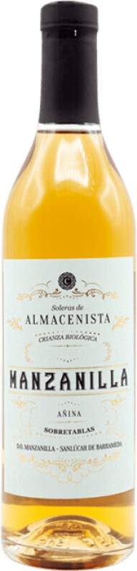 26,95 € Envio grátis | Vinho fortificado Callejuela Almacenista Añina D.O. Manzanilla-Sanlúcar de Barrameda Garrafa Medium 50 cl