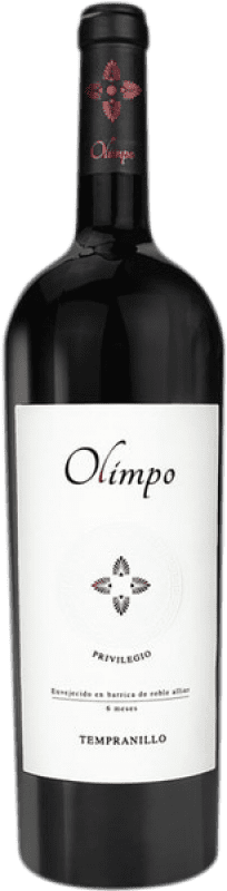 10,95 € Envio grátis | Vinho tinto Olimpo. Tempranillo Syrah Crianza I.G.P. Vino de la Tierra de Castilla