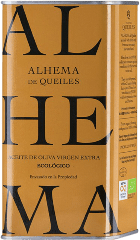 Kostenloser Versand | Olivenöl Alhema de Queiles E-NOL Extra Nativ Spanien Dose 50 cl