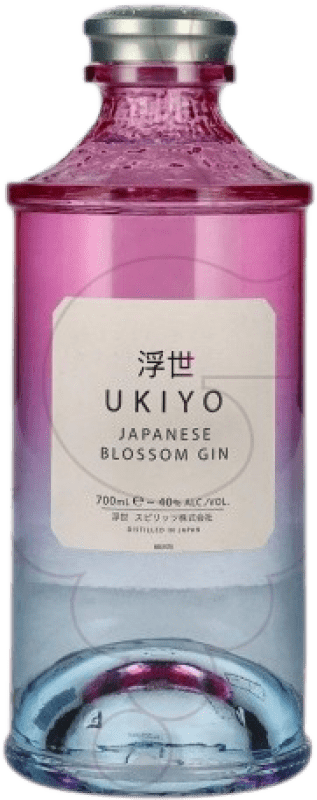 Kostenloser Versand | Gin Ukiyo Japanese Blossom Gin Japan 70 cl