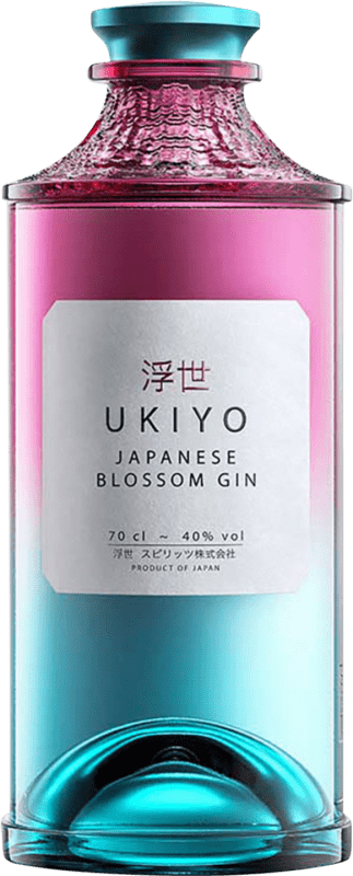 Envío gratis | Ginebra Ukiyo Japanese Blossom Gin Japón 70 cl