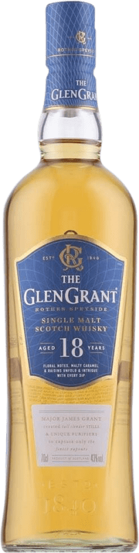 122,95 € | Single Malt Whisky Glen Grant Ecosse Royaume-Uni 18 Ans 70 cl