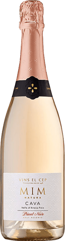 Kostenloser Versand | Rosé Sekt El Cep Mim Rose Brut D.O. Cava Katalonien Spanien Spätburgunder Halbe Flasche 37 cl