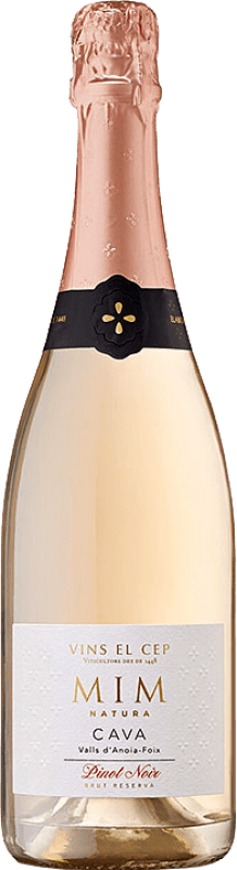 17,95 € Envio grátis | Espumante Rosé El Cep Mim Brut — Bruto Rosé D.O. Cava Meia Garrafa 37 cl