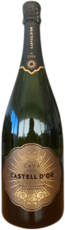 22,95 € Free Shipping | White Sparkling Wine Castell d'Or Brut D.O. Cava Magnum Bottle 1,5 L