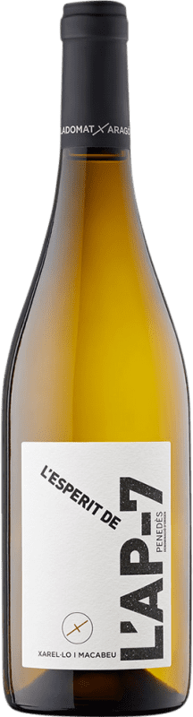 Envío gratis | Vino Blanco Viladomat Aragó L'Esperit de L'AP7 Crianza D.O. Penedès Cataluña España Macabeo, Xarel·lo 75 cl
