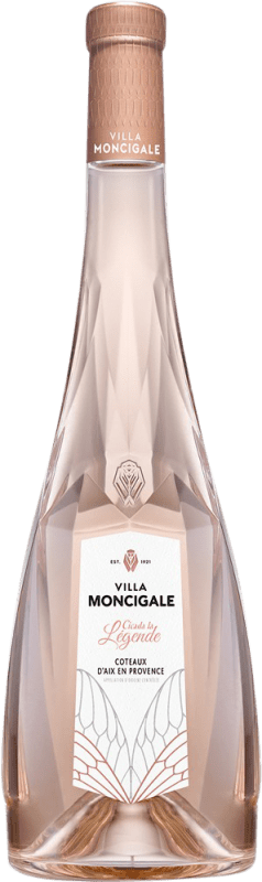 Free Shipping | Rosé wine Villa Moncigale. Rose Young A.O.C. Côtes de Provence Provence France 75 cl