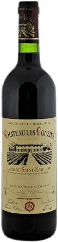 Free Shipping | Red wine Château Les Couzins Aged A.O.C. Lussac-Saint-Émilion Bordeaux France Merlot, Cabernet Sauvignon, Cabernet Franc 75 cl