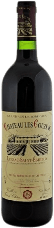 Free Shipping | Red Wine Château Les Couzins Crianza — Aged A.O.C. Lussac-Saint-Émilion Bordeaux France Merlot, Cabernet Sauvignon, Cabernet Franc 75 cl