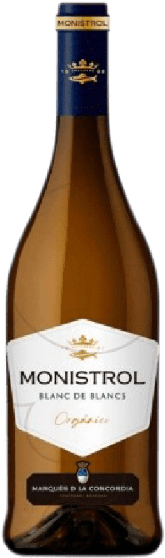 Envoi gratuit | Vin blanc Marqués de Monistrol Blanc de Blancs Jeune D.O. Catalunya Catalogne Espagne Macabeo, Xarel·lo, Chardonnay, Gewürztraminer 75 cl