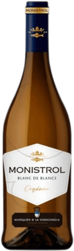 Free Shipping | White wine Marqués de Monistrol Blanc de Blancs Young D.O. Catalunya Catalonia Spain Macabeo, Xarel·lo, Chardonnay, Gewürztraminer 75 cl