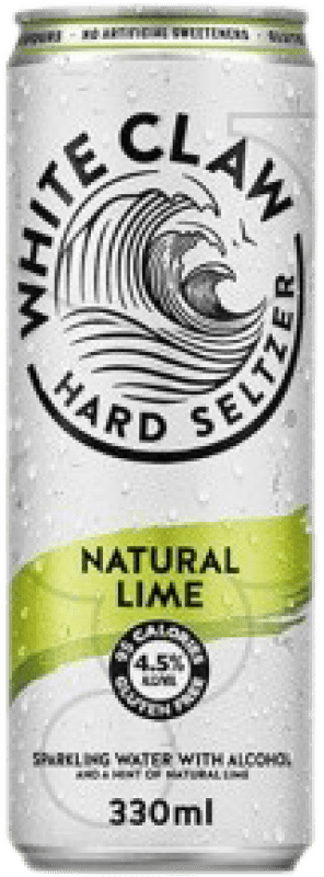 3,95 € Kostenloser Versand | Liköre White Claw Natural — Natürlich Dose 33 cl Lime — Limette