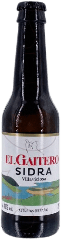 2,95 € Free Shipping | Cider El Gaitero Small Bottle 25 cl
