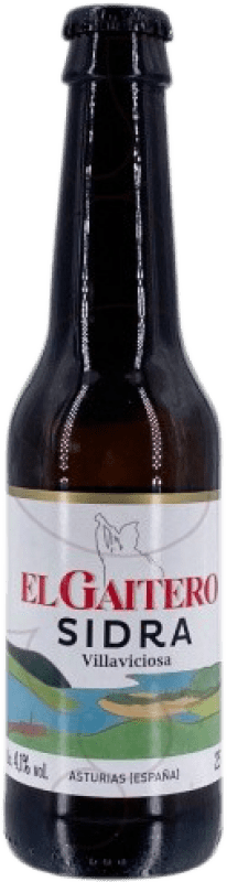 Kostenloser Versand | Cidre El Gaitero Fürstentum Asturien Spanien Kleine Flasche 25 cl