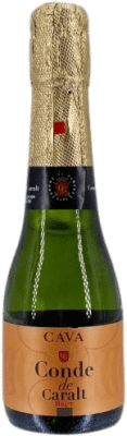 2,95 € Free Shipping | White sparkling Conde de Caralt Brut D.O. Cava Small Bottle 20 cl