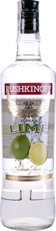 7,95 € Spedizione Gratuita | Vodka Antonio Nadal Rushkinoff Lime Bottiglietta 20 cl
