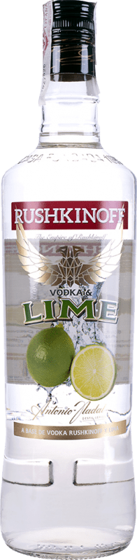 Envío gratis | Vodka Antonio Nadal Rushkinoff Lime España Botellín 20 cl