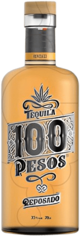 Envio grátis | Tequila 100 Pesos Reposado México 70 cl