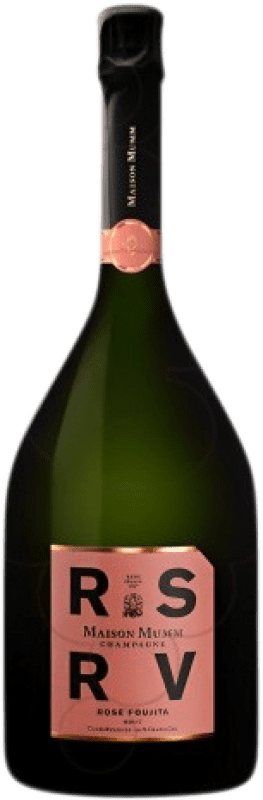 124,95 € 免费送货 | 玫瑰气泡酒 G.H. Mumm RSRV Rose Foujita 香槟 大储备 A.O.C. Champagne