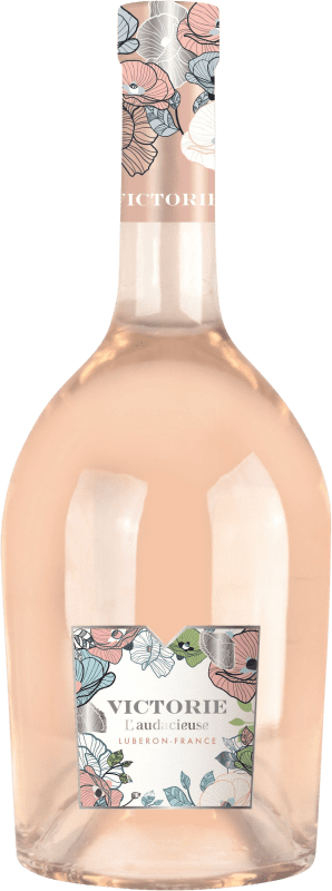 Free Shipping | Rosé wine Victorine l'Audacieuse. Rose A.O.C. Côtes du Rhône Rhône France 75 cl