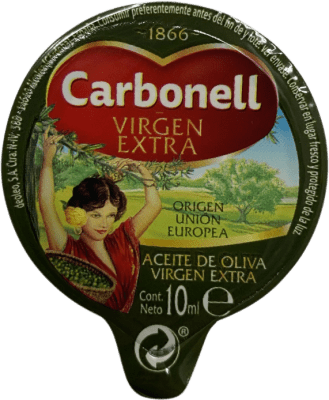 オリーブオイル 120個入りボックス Carbonell Virgen Extra 1 cl