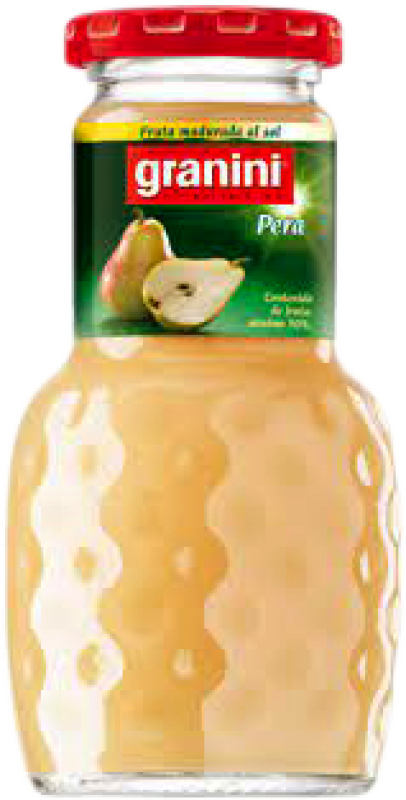 41,95 € Envío gratis | Caja de 24 unidades Zumo Granini Pera 100% Exprimido con Pulpa Botellín 20 cl