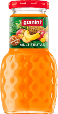 送料無料 | 24個入りボックス 飲み物とミキサー Granini Cóctel de Frutas 100% Exprimido con Pulpa スペイン 小型ボトル 20 cl