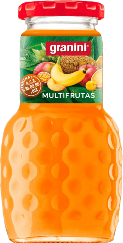 41,95 € Envío gratis | Caja de 24 unidades Zumo Granini Cóctel de Frutas 100% Exprimido con Pulpa Botellín 20 cl