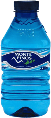 16,95 € | Caja de 35 unidades Agua Monte Pinos PET Castilla y León España Botellín Tercio 33 cl