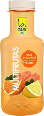 Getränke und Mixer 24 Einheiten Box Solán de Cabras Bisolan Multifruta PET Drittel-Liter-Flasche 33 cl